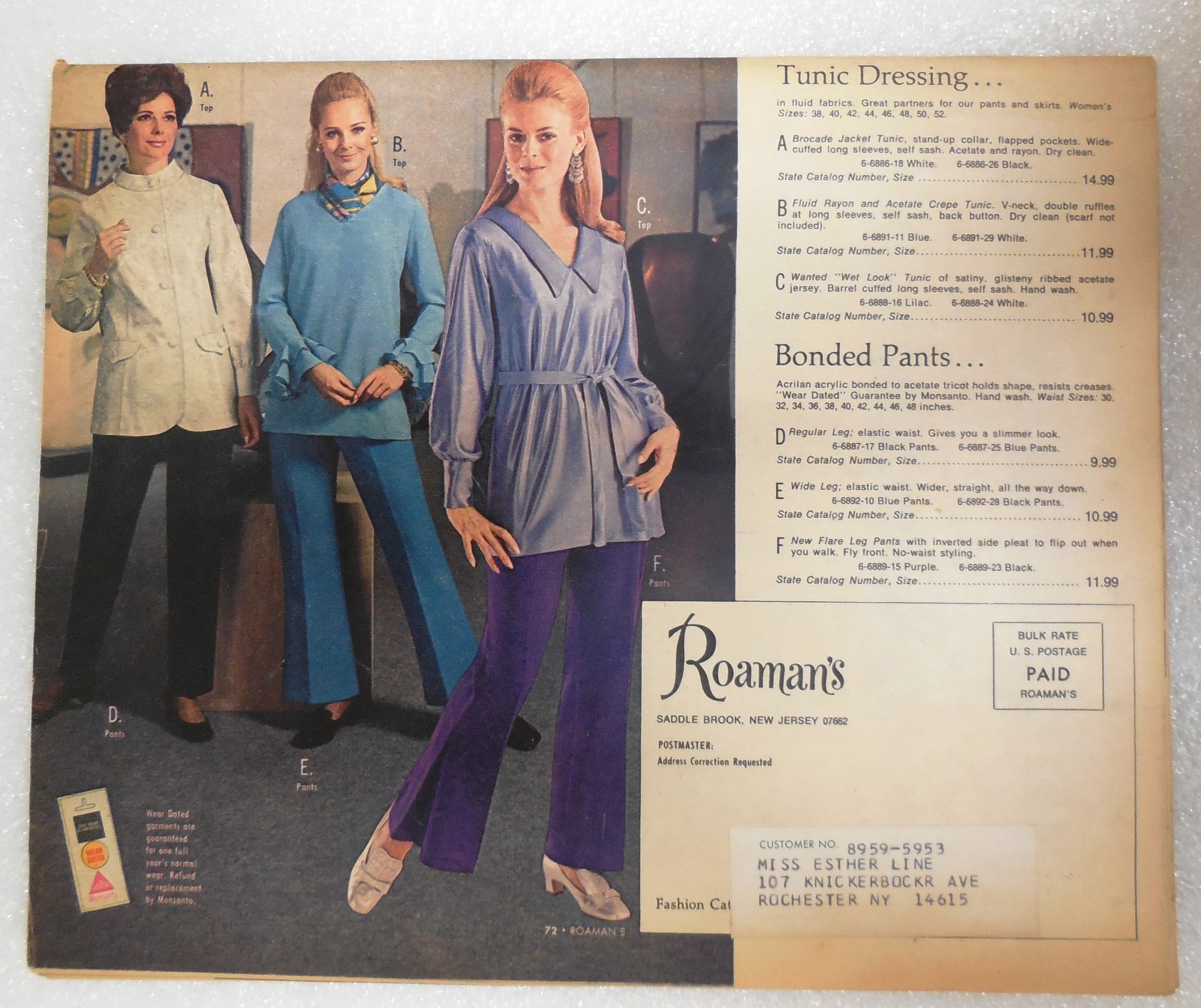 Roaman's Vintage Fashion Catalog Lot Fall Winter 1970, Spring Summer 1970
