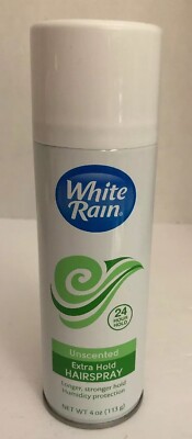10 Cans White Rain Aerosol Hairspray Unscented, Extra Hold Humidity Control