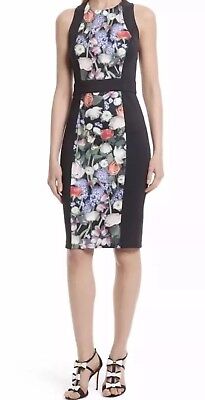 Ted Baker London Akva Kensington Floral Body-Con Dress UK Size 5 US 12 $295
