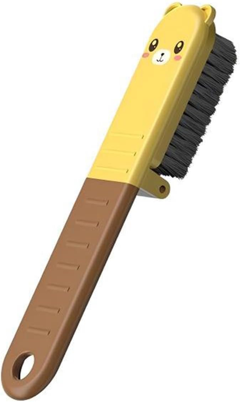 Little Bear Folding Portable Shoe Brush,Multi Functional Bristle Cleaning Brush