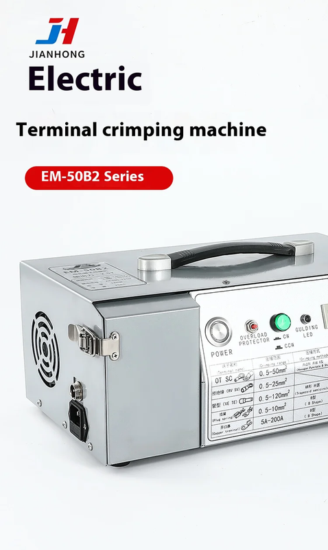 EM -50B2 Large Square Electric Crimping Machine with Free Dies for 70mm² Hydra