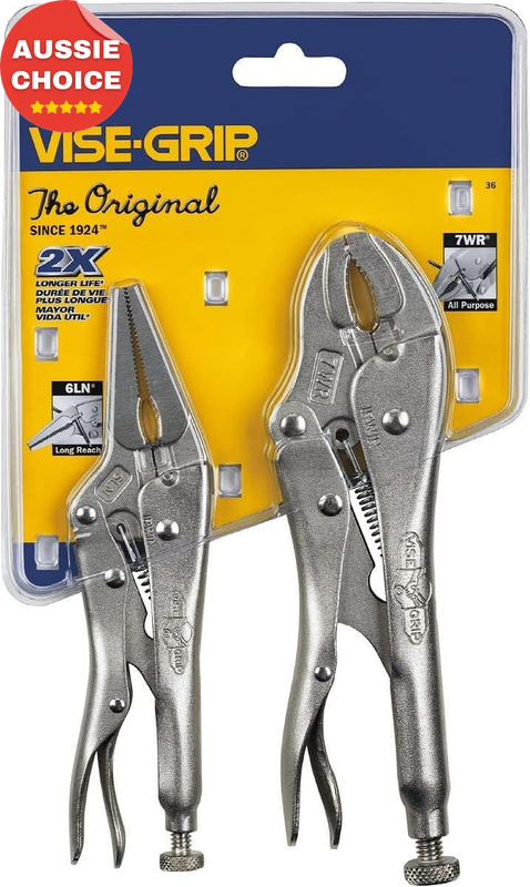 VISEGRIP Locking Pliers Set 2 Piece Original with Wire Cutter Heavy Duty 36