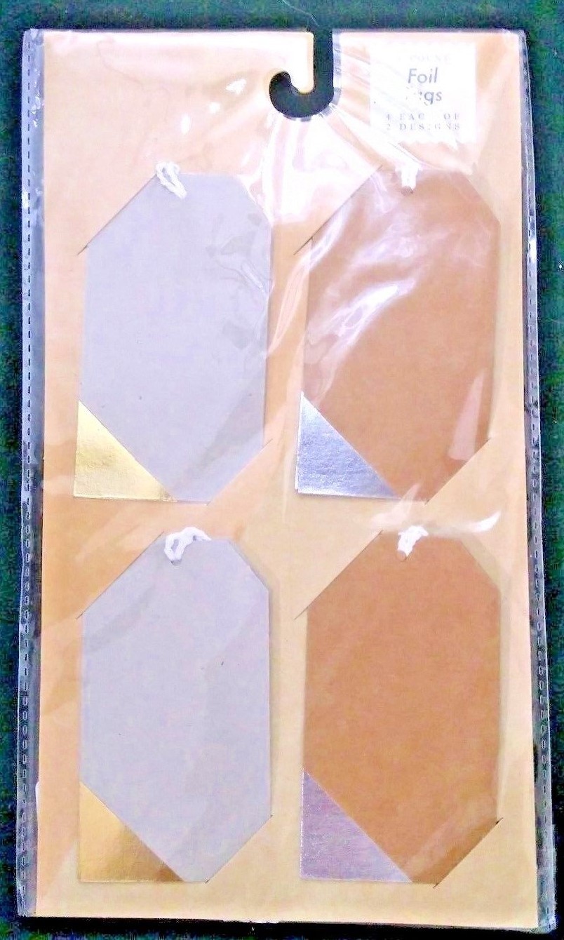 Foil Tags Made For Retail Foil Blocking 12 Sheets - 8 tags/Sheet (96 tags)(CR39)
