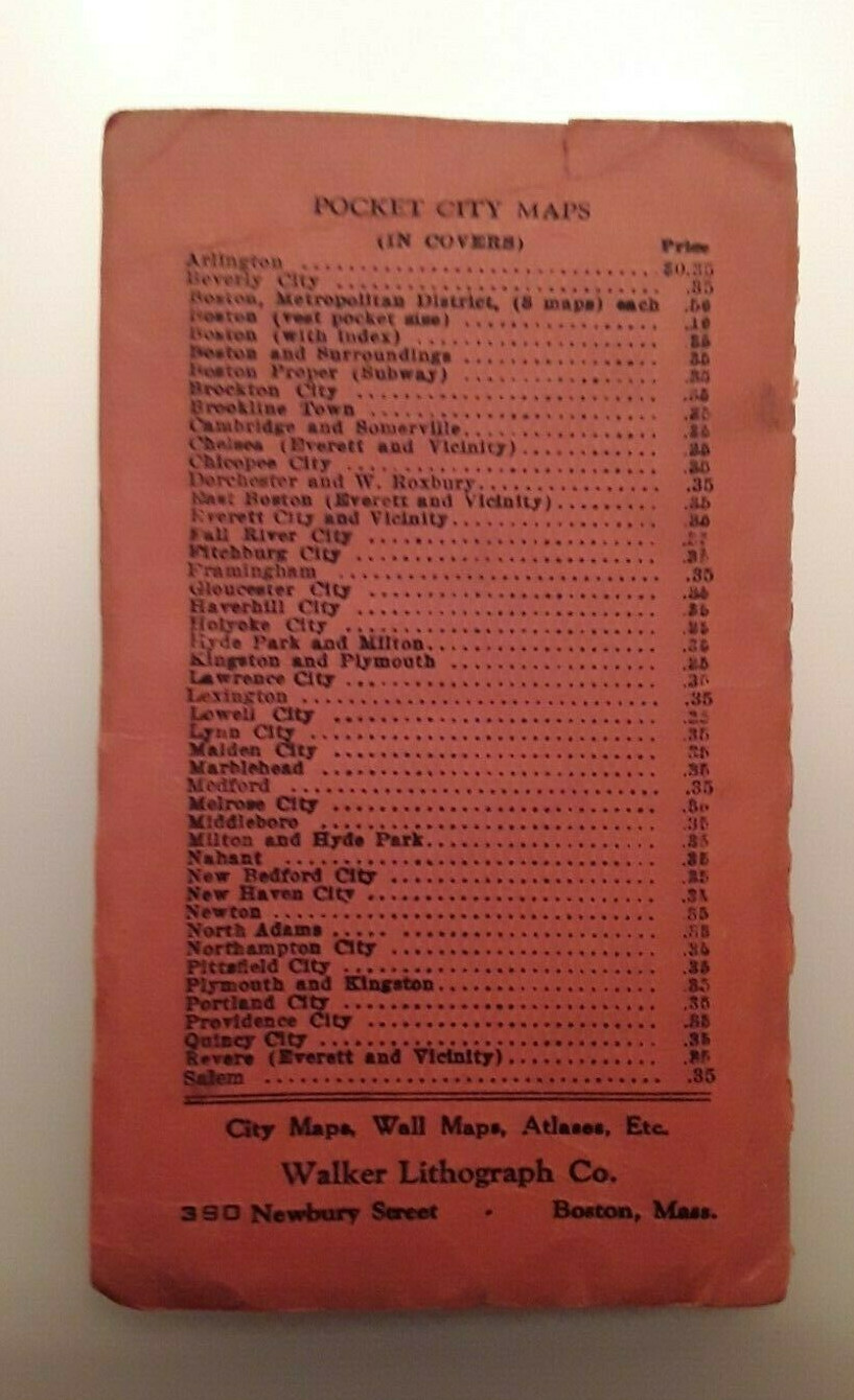 Vintage Walker Bird's Eye View of Boston Harbor Map Print