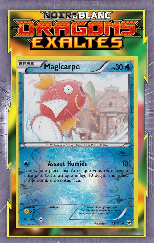 Magicarpe Reverse - Nb06:Dragons ExaltÃ©S - 23/124 - Carte PokÃ©Mon FranÃ§Aise 