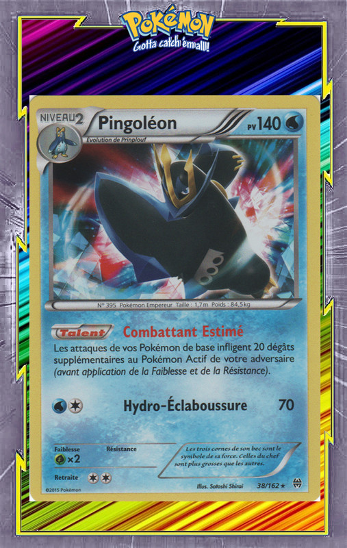 PingolÃ©On Holo - Xy08:Impulsion Turbo - 38/162 - Carte Pokemon Neuve FranÃ§Aise