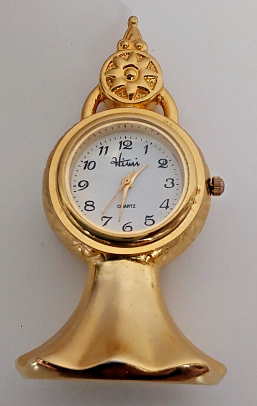 Miniatur Uhr, Tischuhr, Himi Uhrwerk Messing, Quartz, Uhr LÃ¤Uft