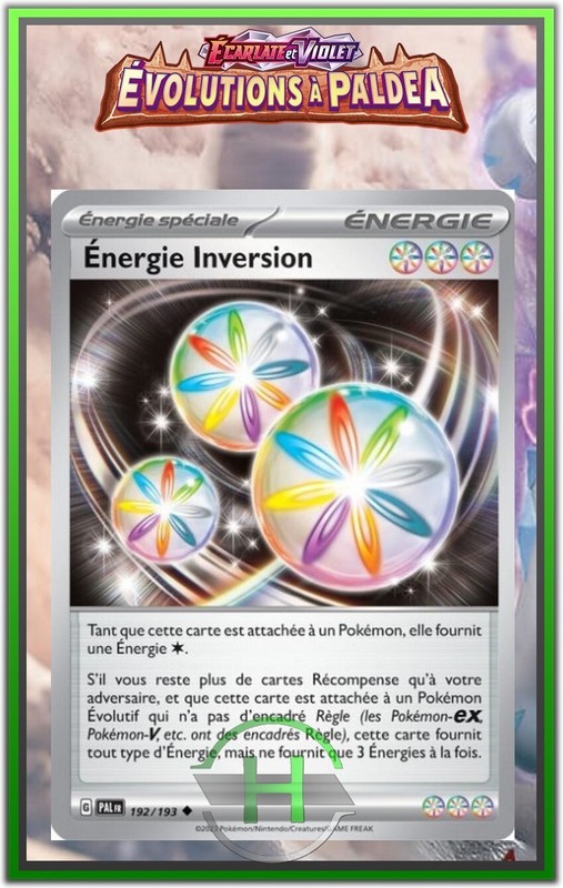 ÃNergie Inversion - Ev2:ÃVolutions Ã  Paldea - 192/193 - Carte PokÃ©Mon Fr Neuve