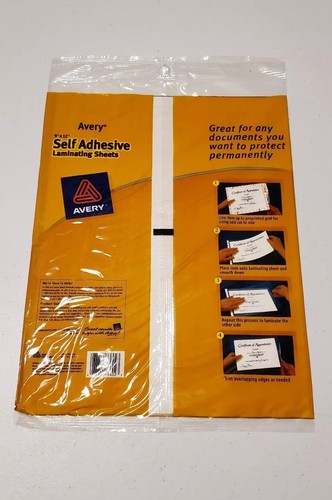New Avery Laminating Sheets Clear 9