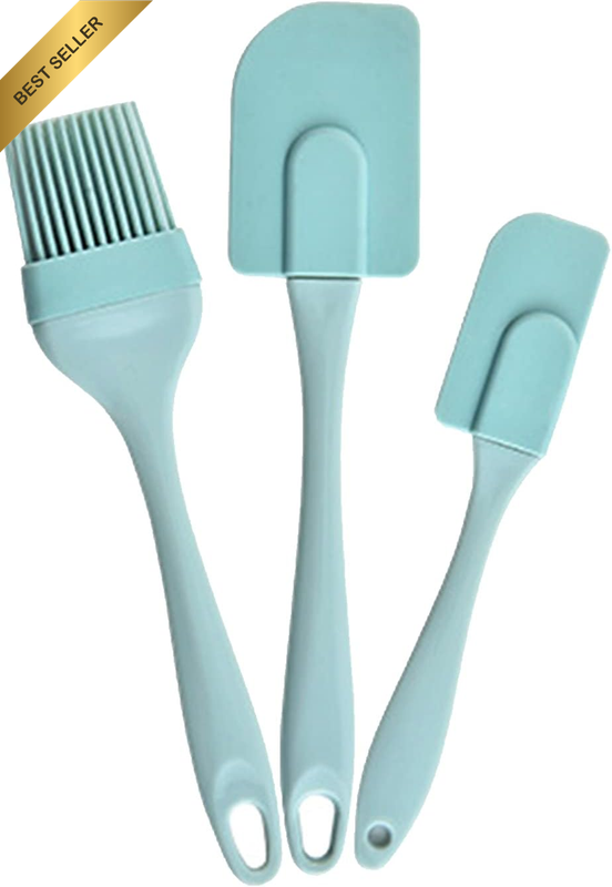 Set of 3 Silicone Spatula and Maryse Set of 3 Heat Resistant Silicone Spatulas S
