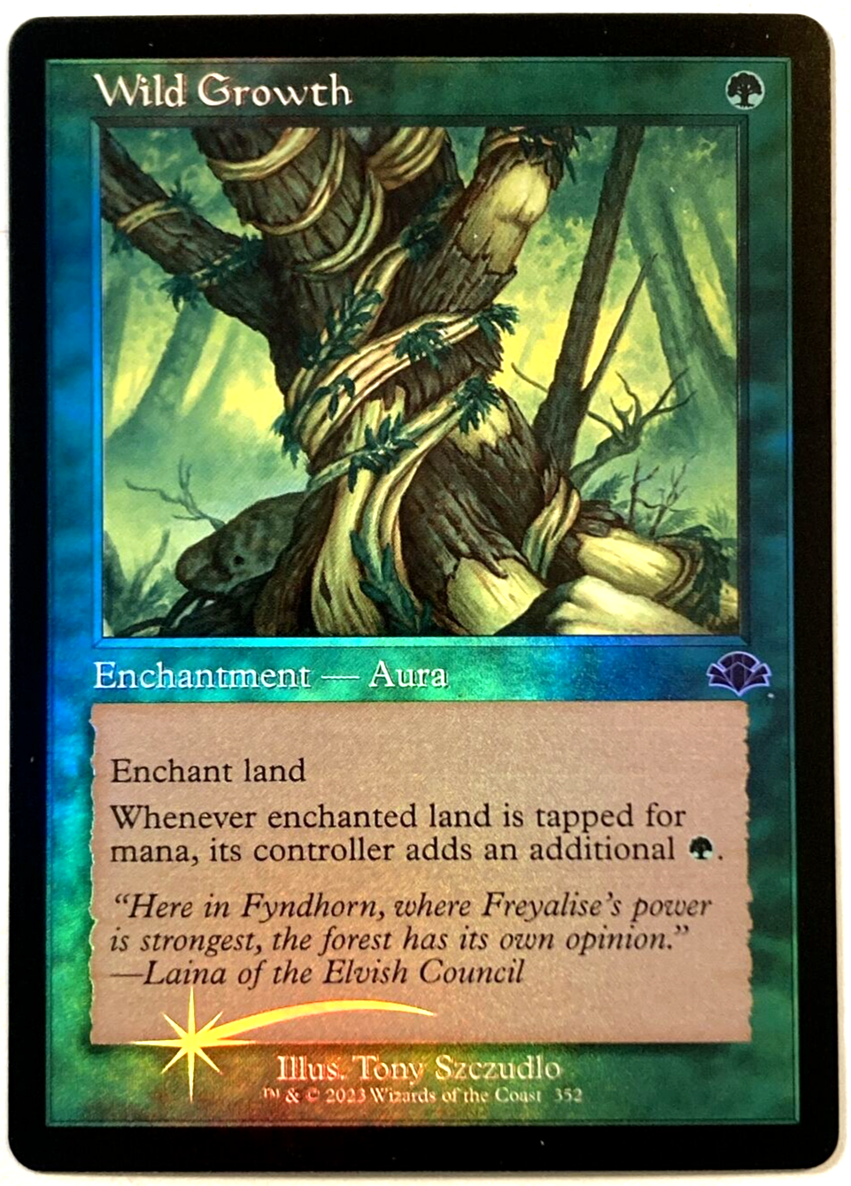 MTG 繁茂/Wild Growth  foil ７版 英語 MTG 繁茂/Wild Growth foil 7版 英語