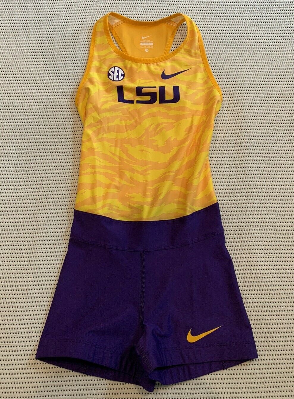 Nike LSU Tigers Athlete Issue Pro Elite Size XS Track