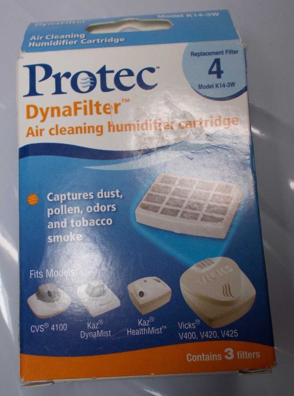 Protec DynaFilter Air Cleaning Humidifier Cartridges Replacement Filter