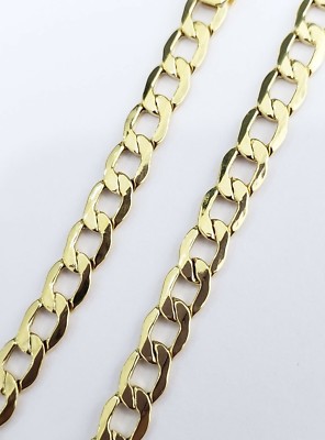 Pre-owned Necklace Clearance 10k Yellow Gold 4.5mm Cuban Curb Link Chain  24 Inches