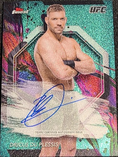 2024 Topps Finest UFC - Dricus Du Plessis #FA-DDP