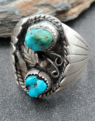Old pawn turquoise mens rings deals