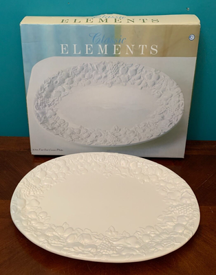White oval serving platter cheap
