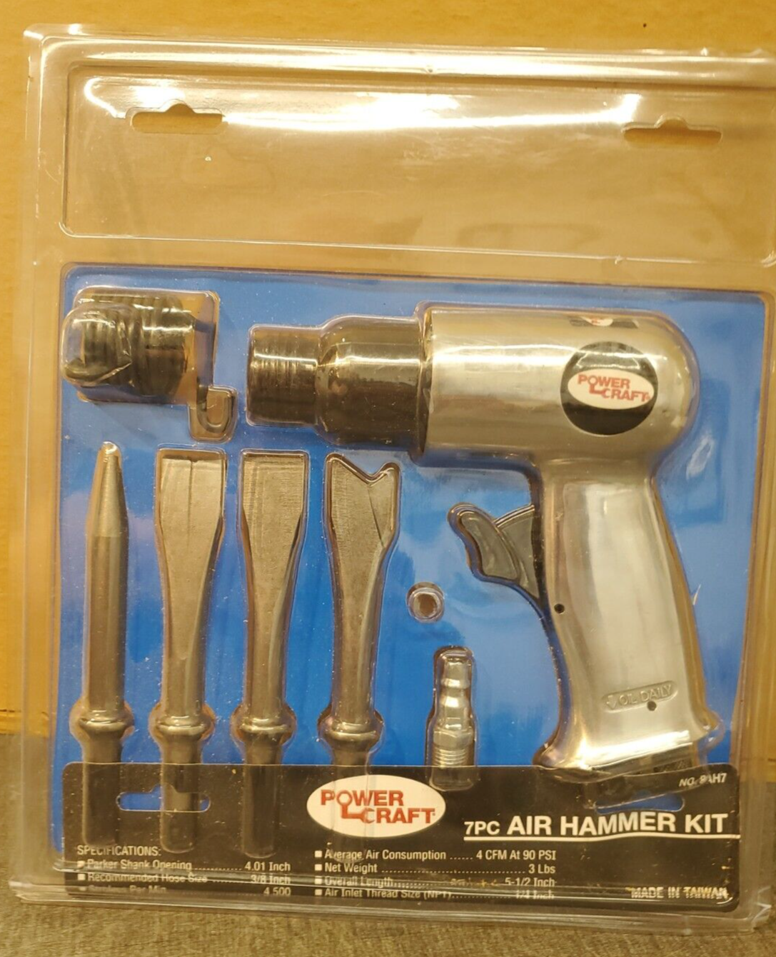 Power Pro Craft 7 piece Air Hammer Kit PAH7