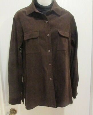 Allison Taylor Size Large Dark Brown Mole Long Sleeve Jacket   546(pl)