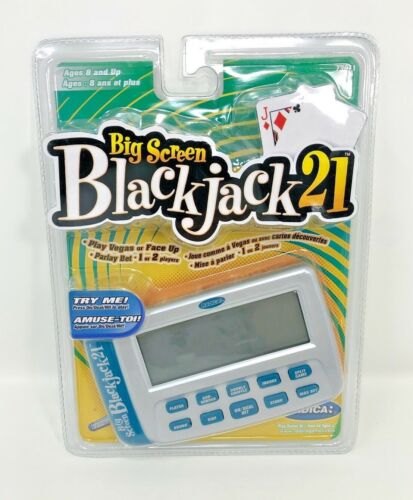 Radica Big Screen BlackJack 21 Electronic Handheld Game Model 73011 New 