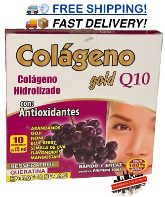 Colágeno Hidrolizado Gold Q10 con Antioxidantes (10 microbotellas) Bebibles