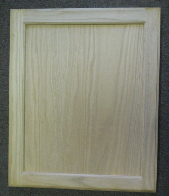 11X18 UNFINISHED OAK FLAT PANEL DOOR PAINT GRADE KITCHEN CABINET