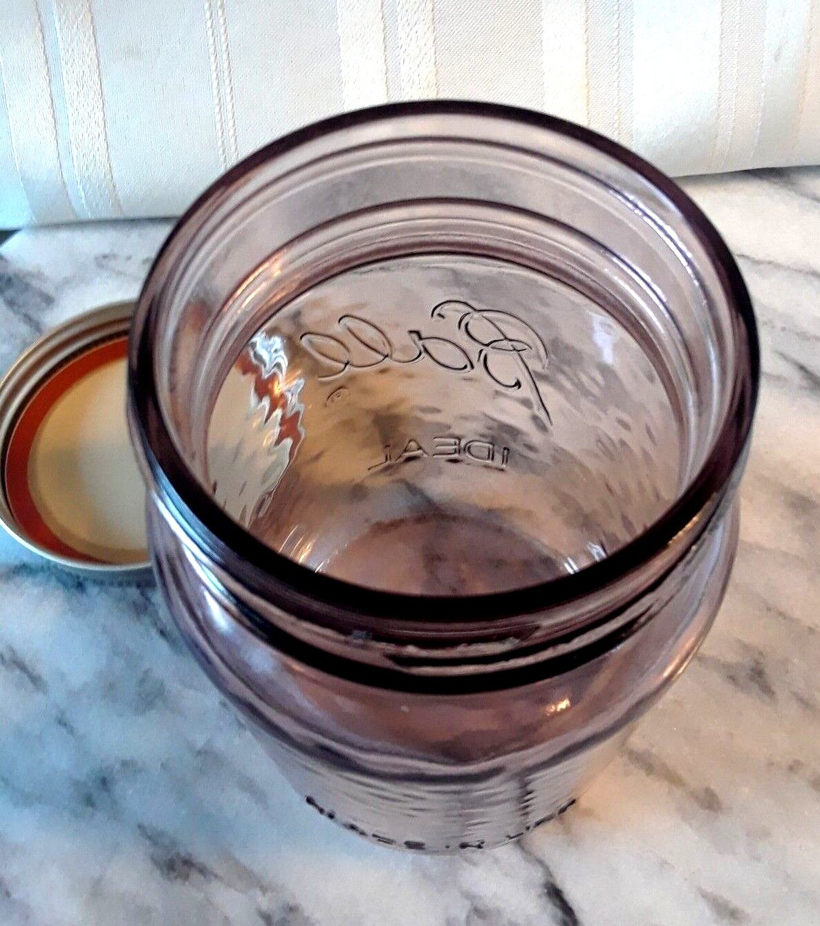 BALL PINK Pint Mason Jar ~ Hammered ROSE Glass~ "Collector's Edition" ~ USA