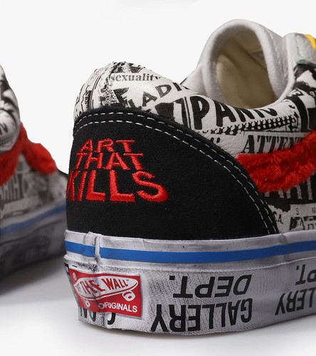 Pre-owned Vans Old Skool Gallery Dept Good Luck Mens Sz 7.5 In Hand & Authentic In Multicolor