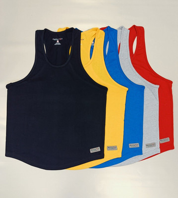5 Pcs Set With 5 Colours Gym Vest