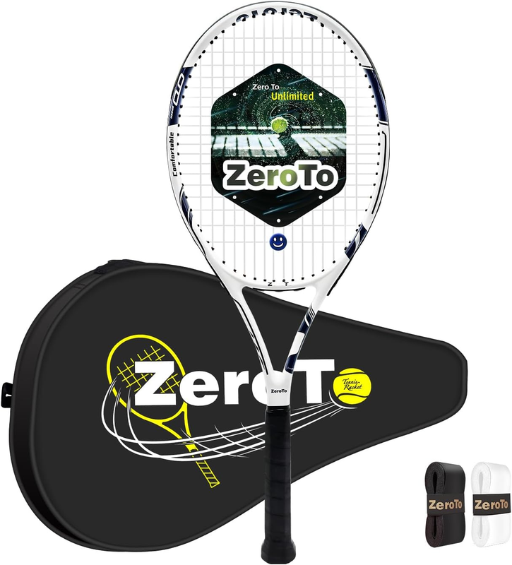 27 Inch Lightweight Shockproof Throwproof Carbon Fiber Tennis Racquet Men New