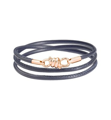 Bracelet DoDo Nœud Gris Dkb / K9/Gr9/K Ceinture or Rose 17 CM M Neuf