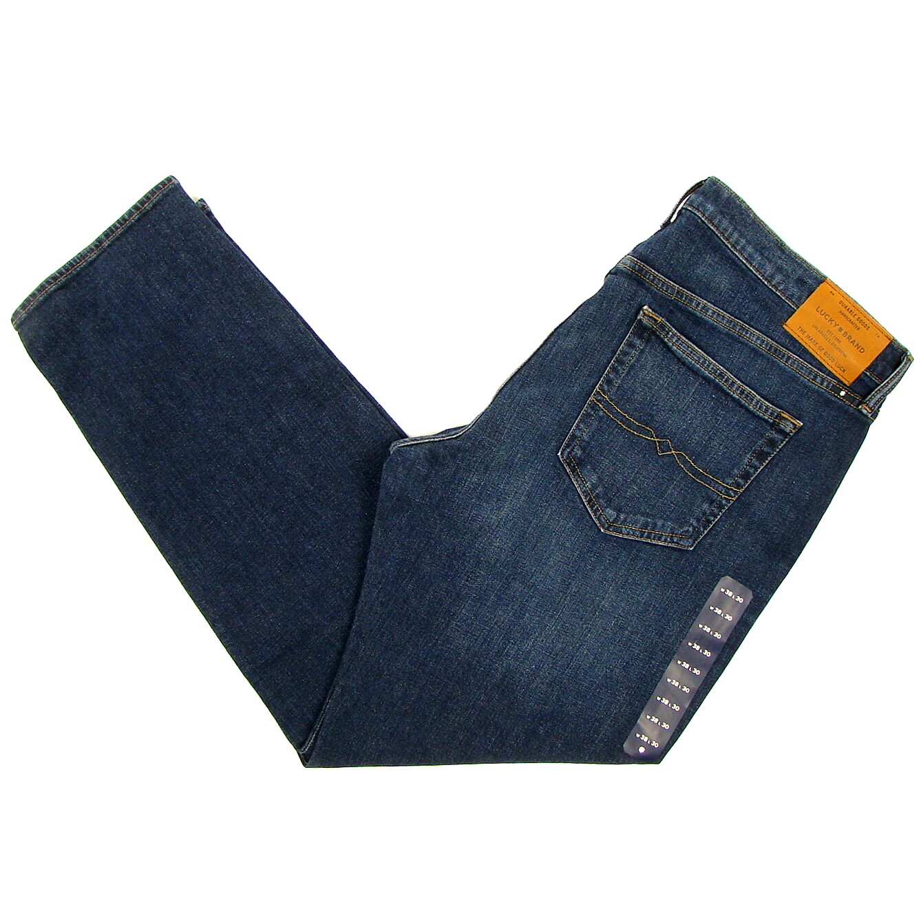 

Узкие джинсы Lucky Brand 121 РАЗМЕР  x 30 MEADOWVIEW Slim Fit Slim Leg средней посадки, Dark blue with mild fade, Lucky Brand 121