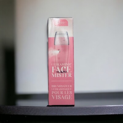 b.pure Ultrasonic Face Mister, Glow on the Go, Instant Dewy Skin, Pink