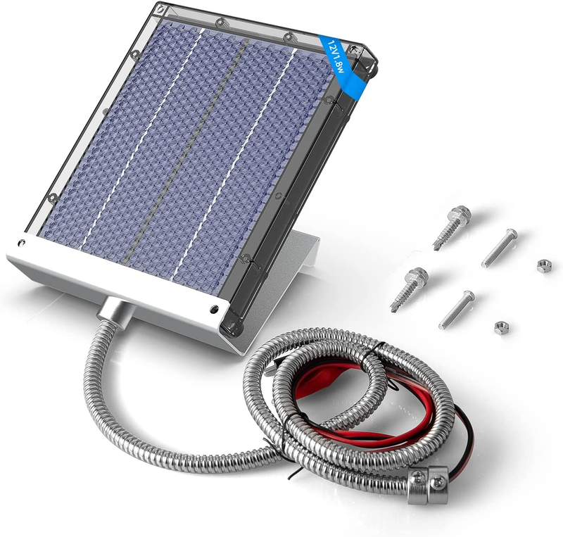 Solar Panel for Deer Feeder 12V Waterproof Outdoor Small Solar Battery Charger w