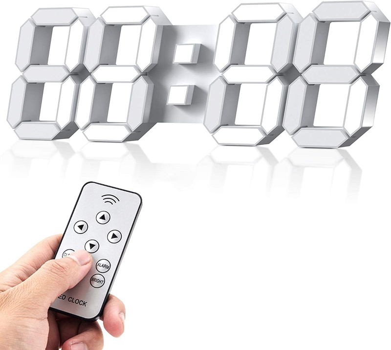 14.5” With Remote Control, Alarm Clock For Office Home