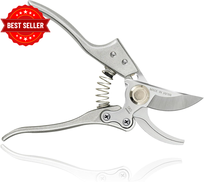 Made in Japan Pruning Shears 8" Professional Bypass Garden Scissors Secateurs, P