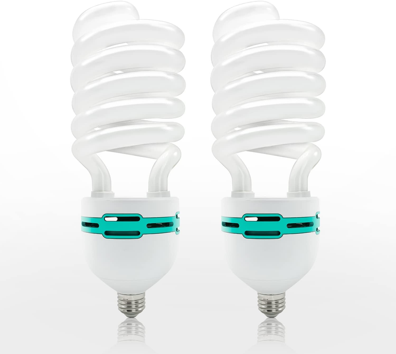 Limostudio 2-Pack 105W, 6500K Compact Fluorescent Light CFL Daylight Bulb for Ph