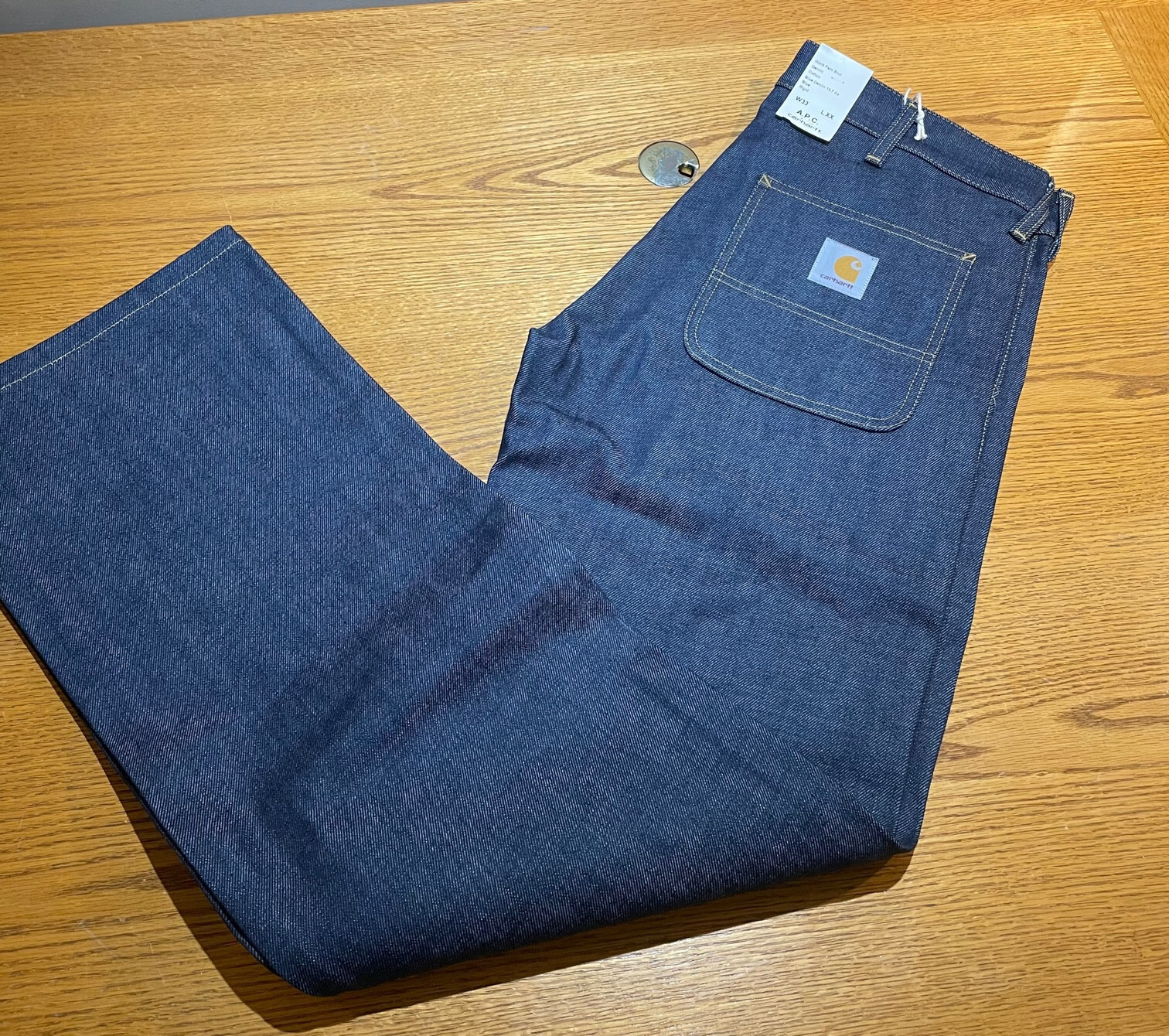 Rare New Carhartt X APC Jeans Sz 33 X 33 | eBay