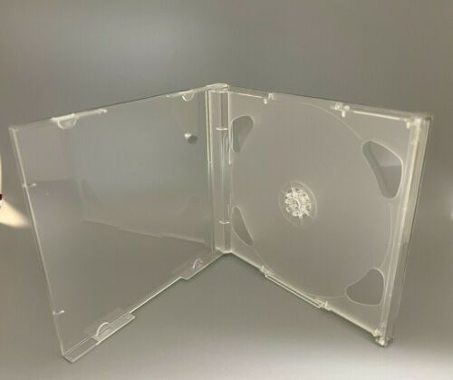 3 Top Quality 10.4mm Rare Brilliant Double 2CD Jewel Case Clear Tray BR2CDCLR