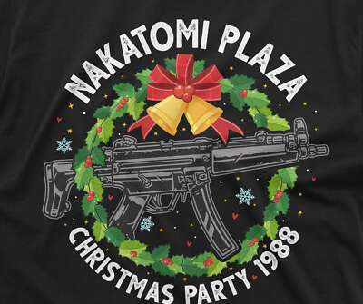 Mens Nakatomi Plaza Shirt Christmas Party 1988 T-Shirt Christmas Movie Tee
