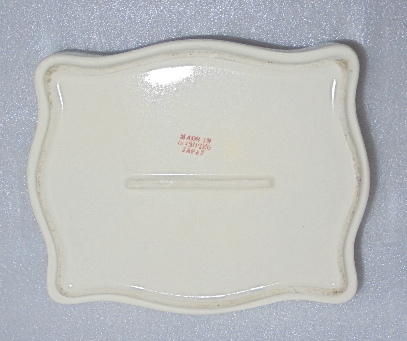 VINTAGE Capodimonte Dish/Tray W/Lid Occupied JAPAN Antique