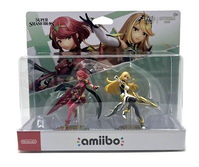 Nintendo Super Smash Bros. Ultimate Xenoblade Pyra & Mythra 2-Pack  Amiibo NEW