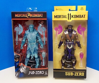 McFarlane Toys Mortal Kombat Sub-Zero Gamestop Exclusive & Other Lot  (NOT MINT)