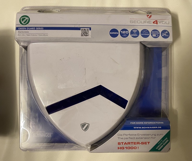 Alarmsirene Einbruchschutz Secure4you Starter Set Hg1000 Hga 500 Schwaiger Np 70