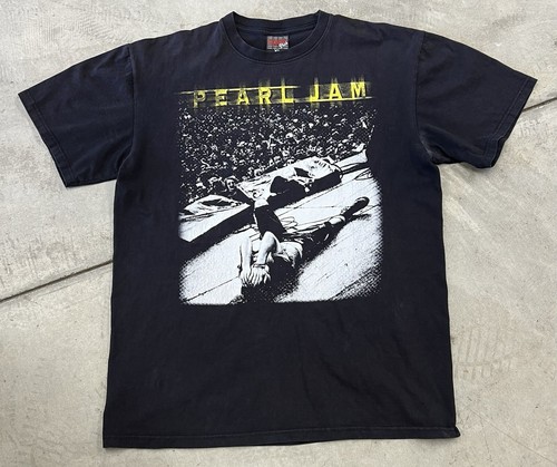 トップス 90's Pearl Jam S/S Tee Vtg 1990s Pearl Jam Eddie Vedder T Shirt XL Tee Thunder Tag