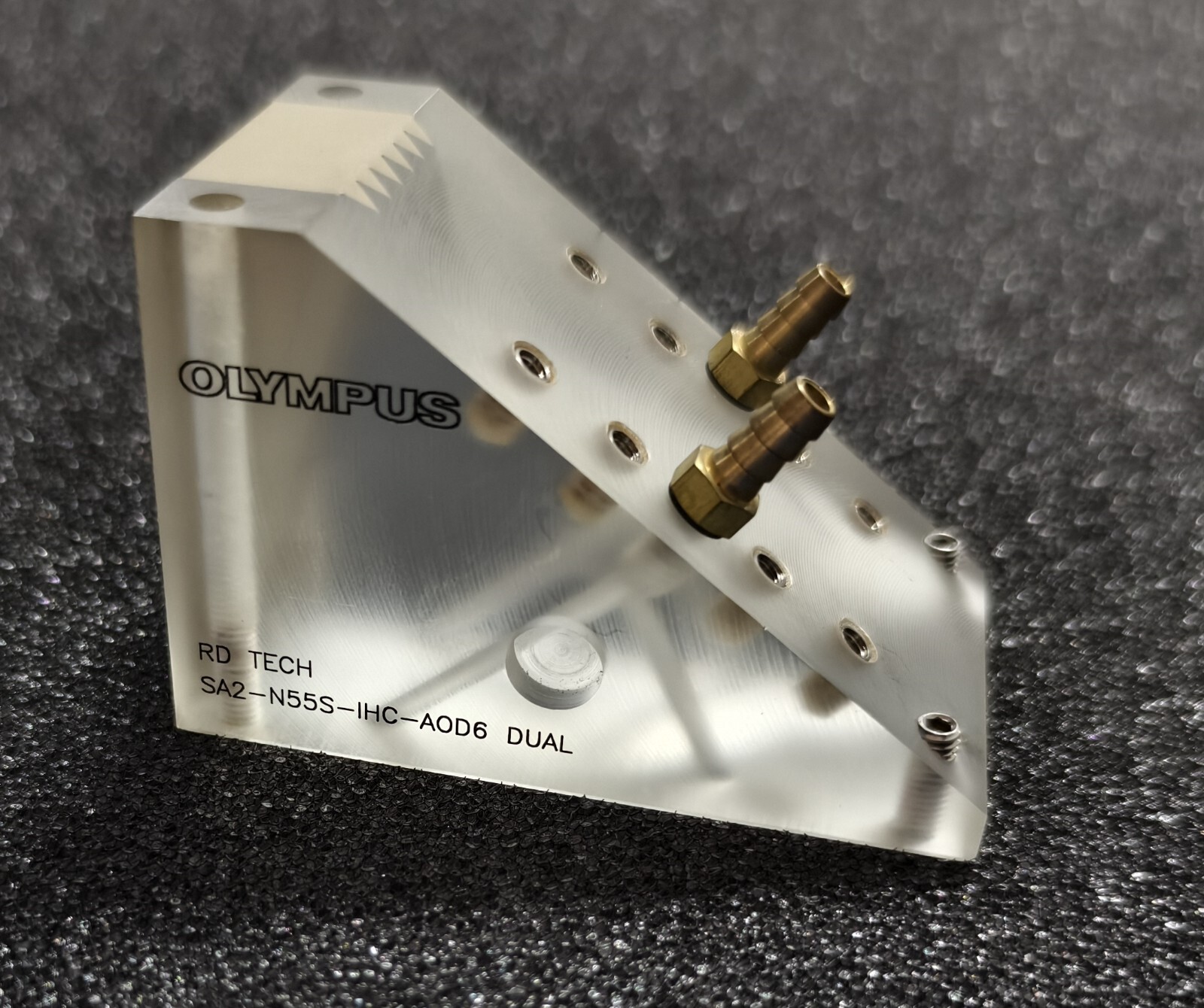 OLYMPUS SA2-N55S-IHC-AOD6 DUAL WEDGE FOR PHASED ARRAY PROBE