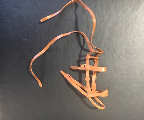 Marx Johnny West- Canadian Caramel Saddle Set - Western Style