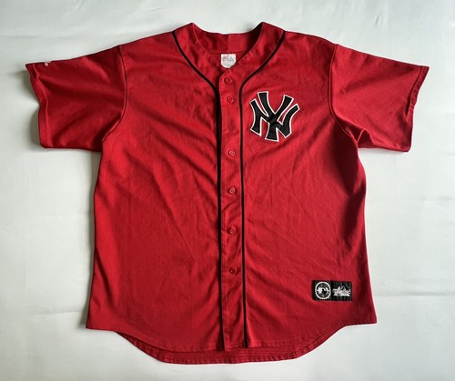 VTG New York Yankees Jersey Adult XXL Red Majestic Pro