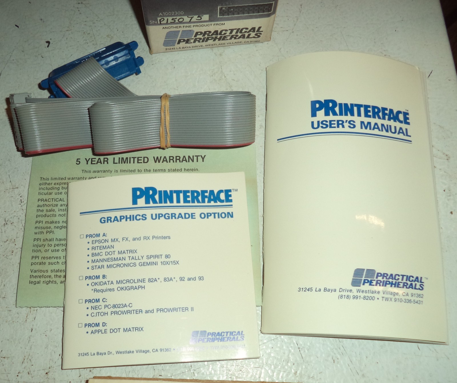 Vintage 1983 Apple Practical Peripherals PRinterface Card