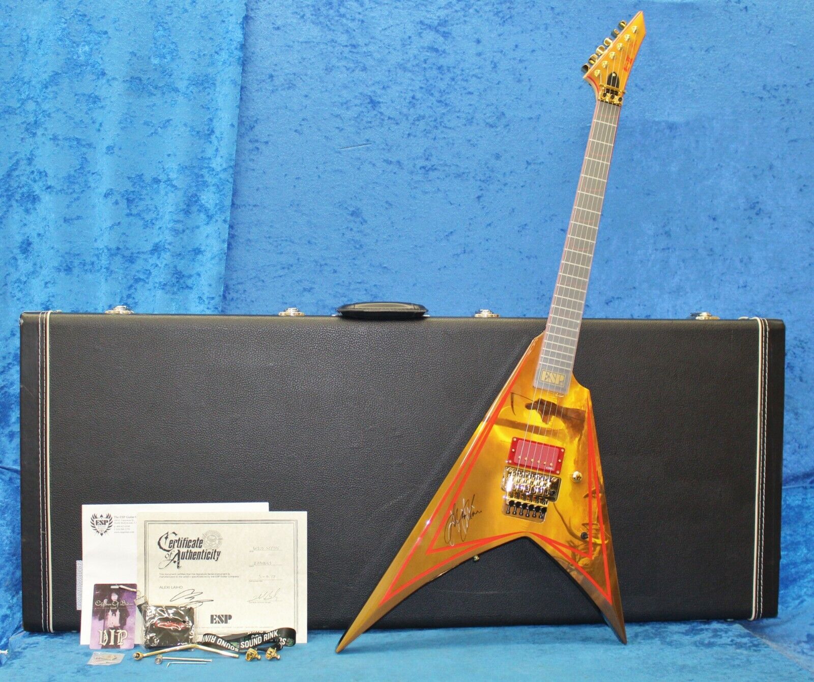 2016 ESP E-II Wild Scythe 6 String RH Electric Guitar Signed 2016 ESP E-II Wild Scythe 6 String RH Electric Guitar Signed